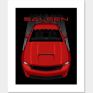 Ford Mustang Saleen 2010 - 2012 - Red Posters and Art